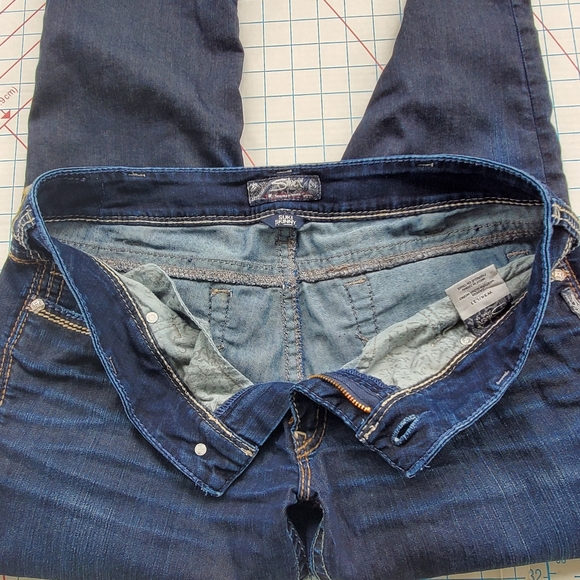 Silver Suki Skinny Slim Women's 34/31 Jeans Actual 35/31 Denim - Picture 9 of 12